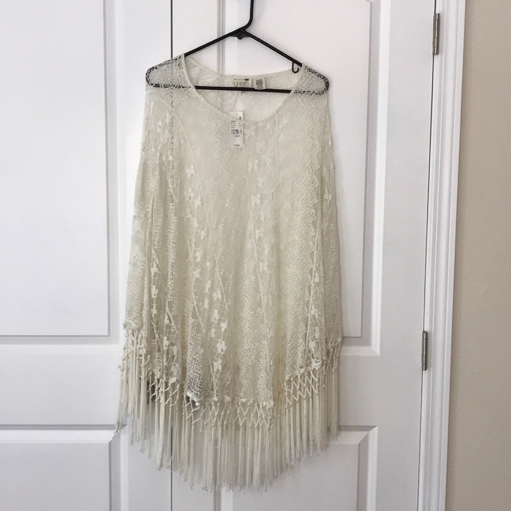 Lace poncho